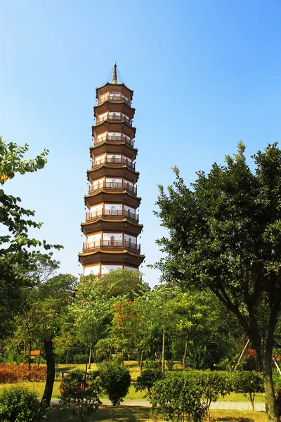 Kwiat pagoda świątyni sześciu Banianów — Zdjęcie stockowe