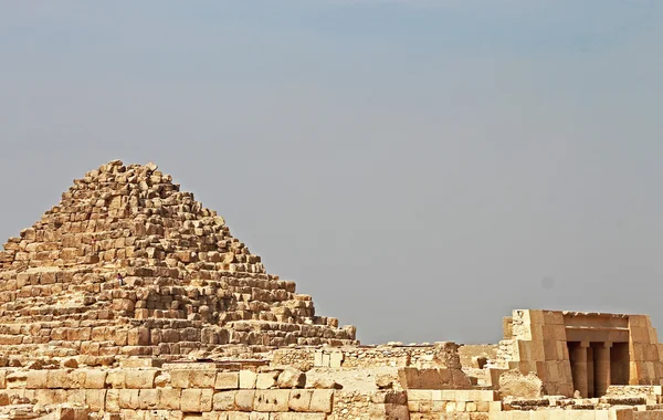 Pyramids In The Desert Of Egypt Giza — Stock Photo, Image