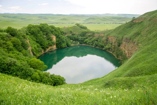 Lac Petit Shadcurey Sarnakovo Kabarda Caucase Nord Fédération Russie — Photo