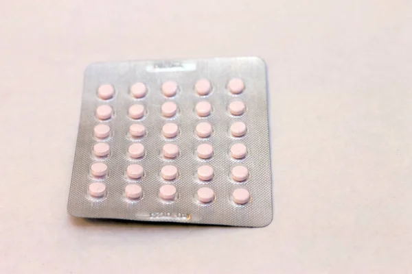 Pack Pills Isolated White Background — Stock Photo, Image