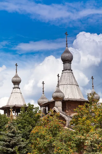 Dřevěné kostely v Rusku — Stock fotografie