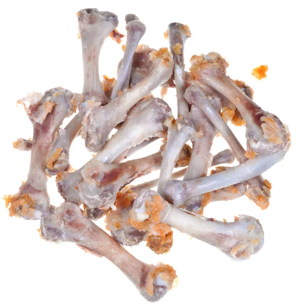 Ossos de frango picados — Fotografia de Stock