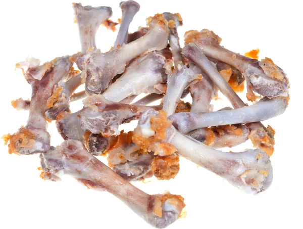 Ohlodaných kuřecích kostí — Stock fotografie