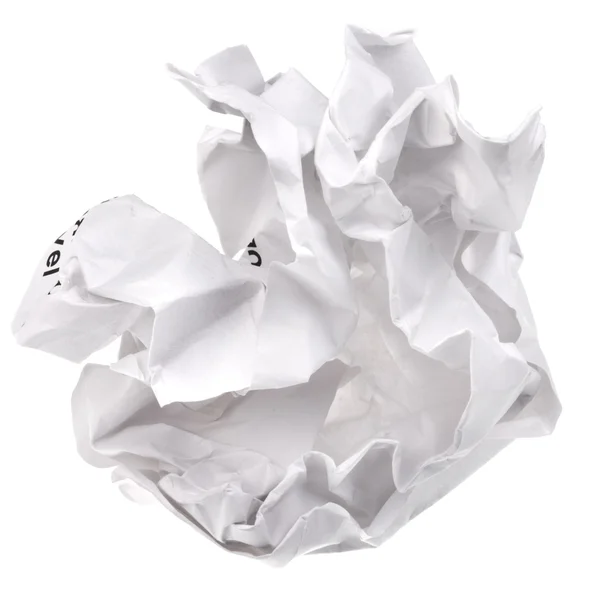 Crumpled sheet of paper — Stock Photo, Image