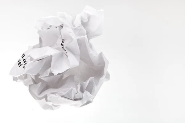 Crumpled sheet of paper — Stock Photo, Image