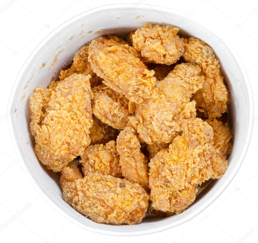 Hot fried chiken wings basket