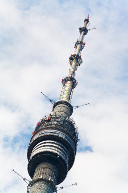 gözlem masanın üzerinde ostankino televizyon kulesi, Moskova