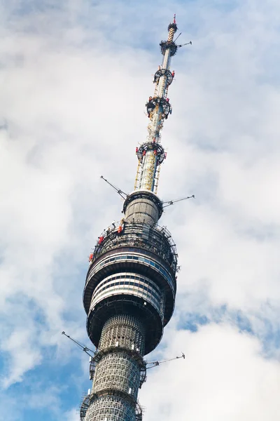 Telewizja wieża telewizyjna Ostankino w Moskwie, Rosja — Zdjęcie stockowe