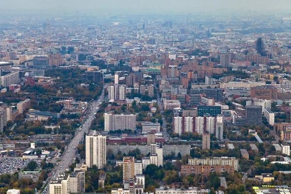 Panorama of residential district in Moscow autumn — Stock Photo, Image