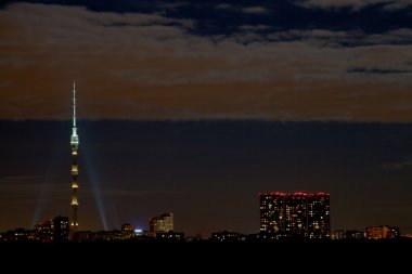 Moskova'da gece manzarası
