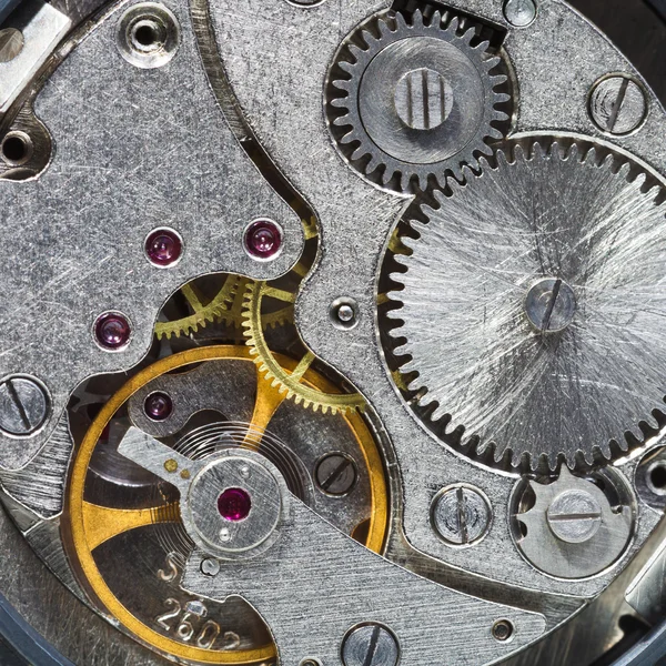 Steell clockwork of wristwatch — Stock Photo, Image