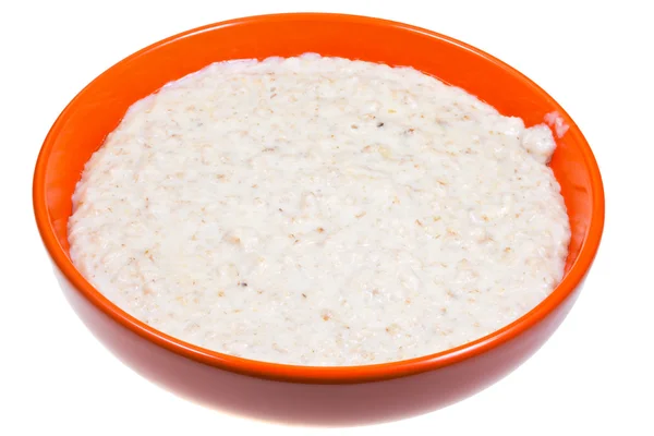 English oat porridge with milk — Stock Photo, Image