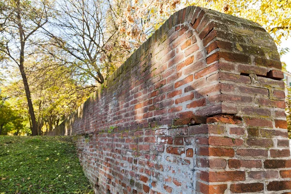 Medieval wall of the ex papal fortress in Ferrara — Stock Photo, Image