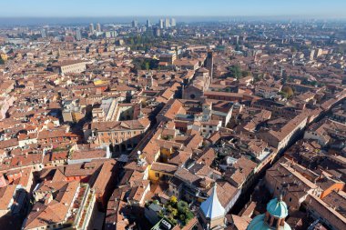 bologna asinelli Tower Hava kuş görünümü
