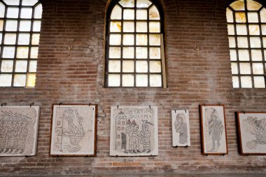 ravenna Kilisesi Bizans mozaik parçaları