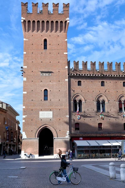 Starożytnego miasta hall w ferrara, Włochy — Zdjęcie stockowe