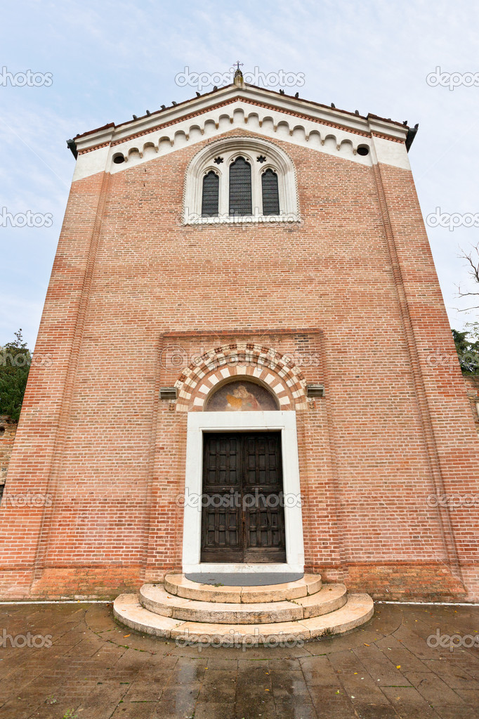 Facade of Scrovegni Chapel in Padua