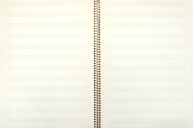 Retro çift sayfalı, eski müzik kitap yaymak