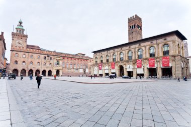 Piazza Maggiore in Bologna clipart
