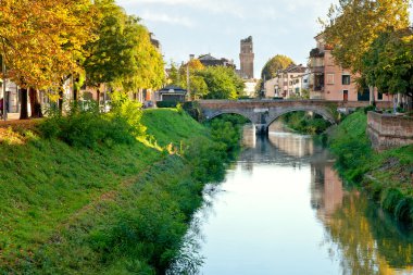 Köprü brenta nehirde padua görünümünü