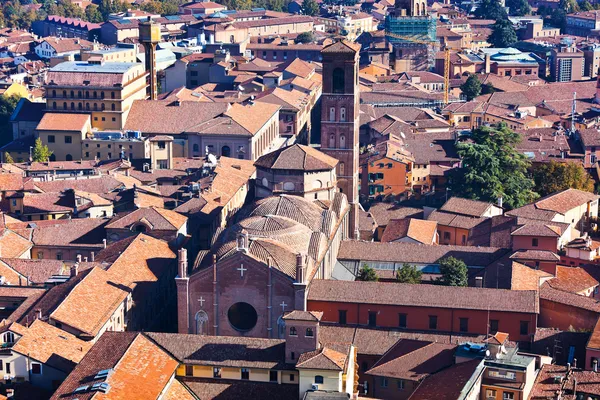 Above view of cathedral in Bologna — Stock Photo, Image