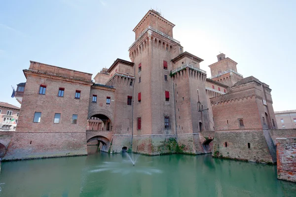 Castello estense Ferrara, İtalya — Stok fotoğraf