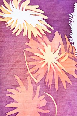 İpek batikteki soyut desen