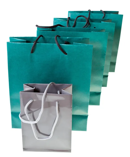 Several paper shopping bags — Stock Photo, Image