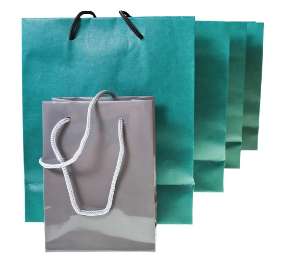 Several paper shopping bags — Stock Photo, Image