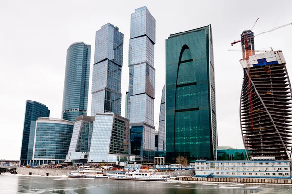 Office center glass towers — Stock Photo, Image