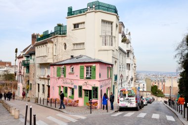 pembe evde - tarihsel bistro Montmartre, paris,