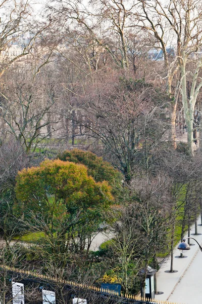 Vista superior de los Jardines de Luxemburgo en París — Foto de Stock