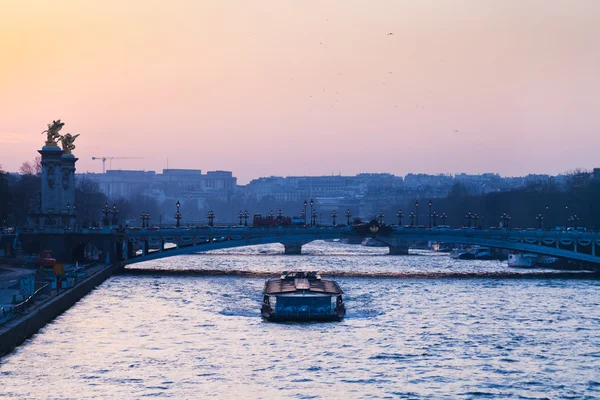 Weergave van de pont alexandre iii in Parijs — Stockfoto