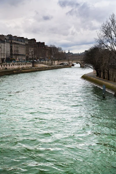 Rzeka Sekwana w Paryżu — Zdjęcie stockowe