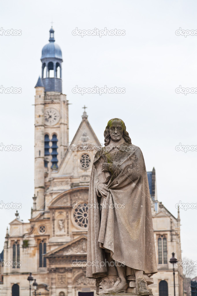 Statue Of Pierre Corneille In Paris Stock Photo By C Vvoennyy