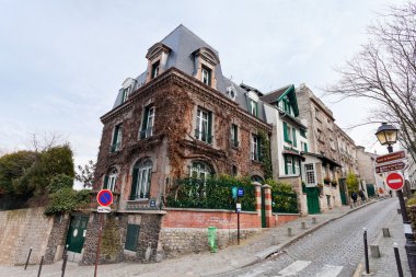 Houses on Montmartre, Paris clipart