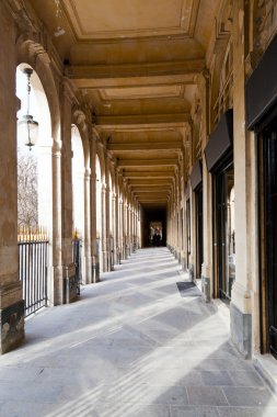 Paris'teki palais-royal palace of Arcade