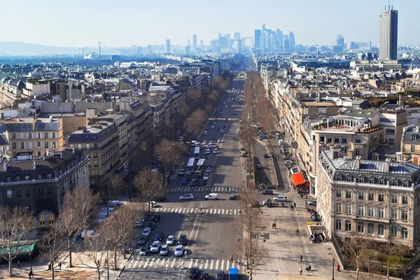 Avenue de la grande armee v Paříži — Stock fotografie