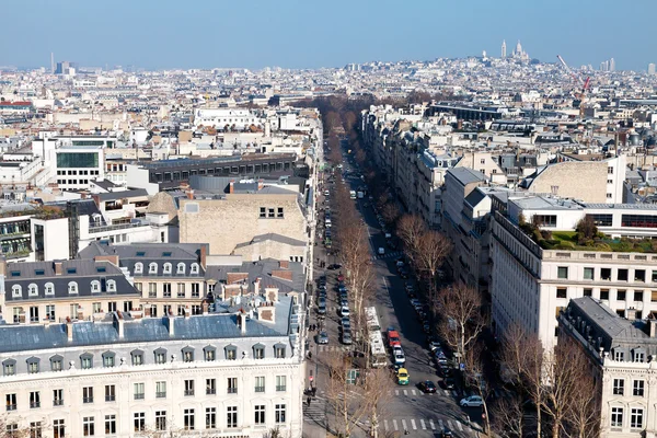 Avenue Hoche в Париже — стоковое фото