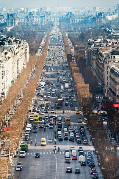 Caddeler des champs elysees paris — Stok fotoğraf