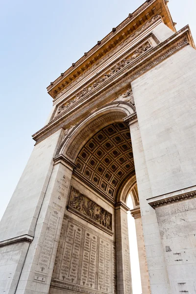 Inner arches of Triumphal Arch in Paris — Stock Photo, Image