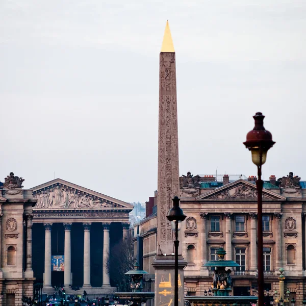 Náměstí Place de la concorde v Paříži — Stock fotografie