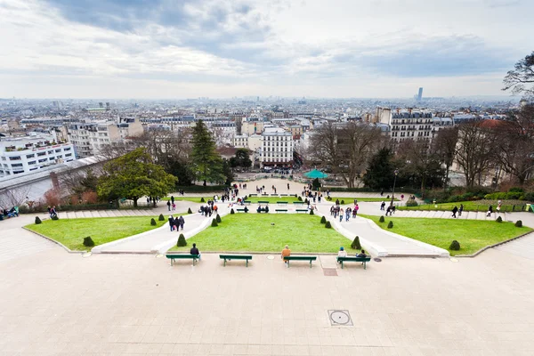 Paris from montmartre hill — Stock Photo, Image