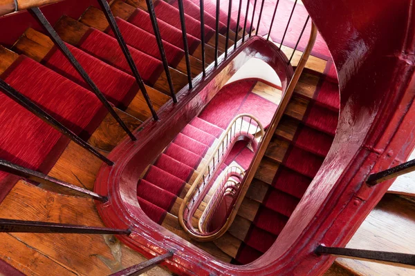 Spiral steps in old house — Stock Photo, Image