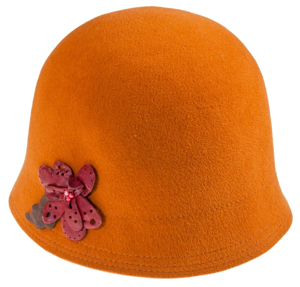 Felt ladies cloche hat — Stock Photo, Image