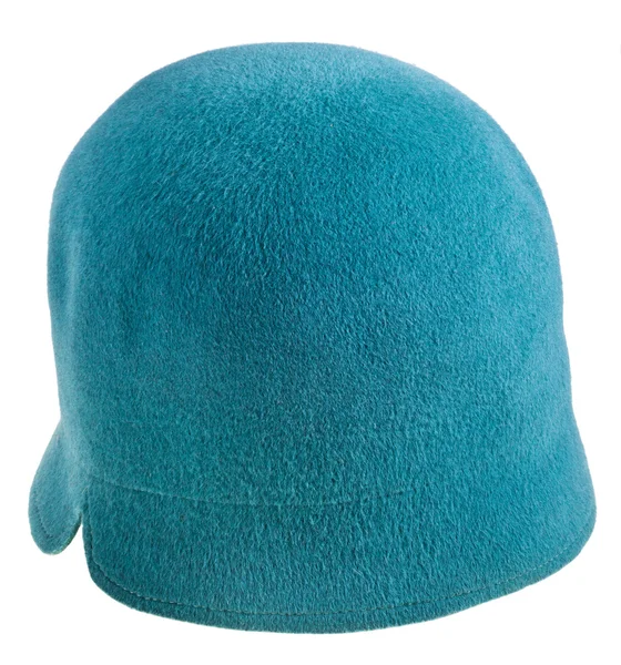 Felt women green cloche hat — Stock Photo, Image
