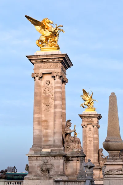 Pont Alexandra III Paris 'te. — Stok fotoğraf
