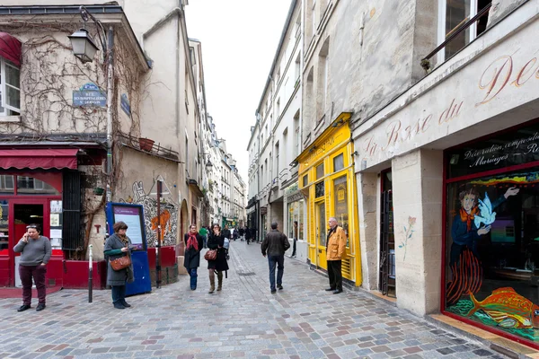 Еврейский квартал Ле-Маре в Париже, Франция — стоковое фото