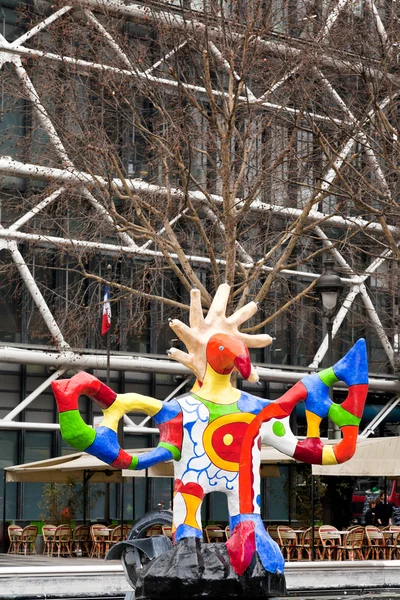 Stravinsky Fountain in — Stock Photo, Image