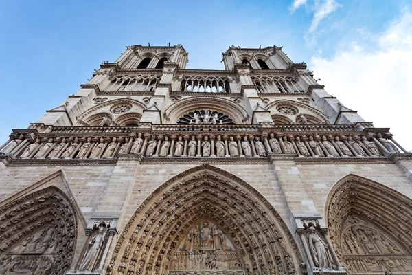Fachada de Notre-Dame — Foto de Stock